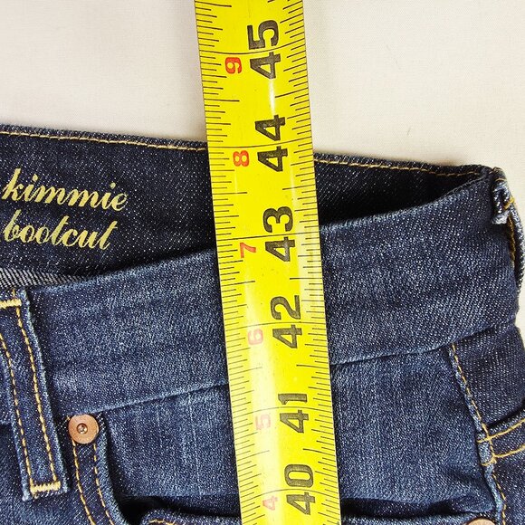 7 For All Mankind Size 31X36 Womens Kimmie Bootcut Blue Denim Jeans NWT USA - Picture 8 of 13